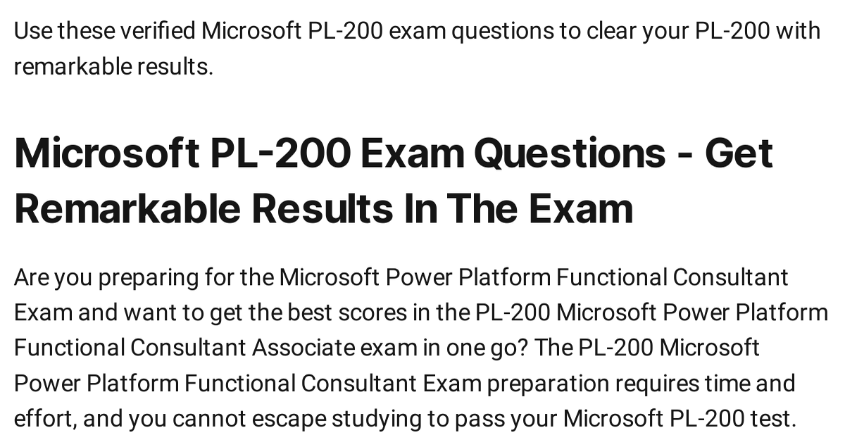 PL-200 Exam, PL-200 Lernhilfe & PL-200 Fragen Beantworten