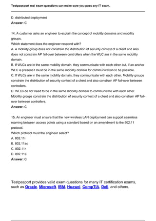 300-425 Testking, 300-425 Prüfungsunterlagen & Designing Cisco Enterprise Wireless Networks German