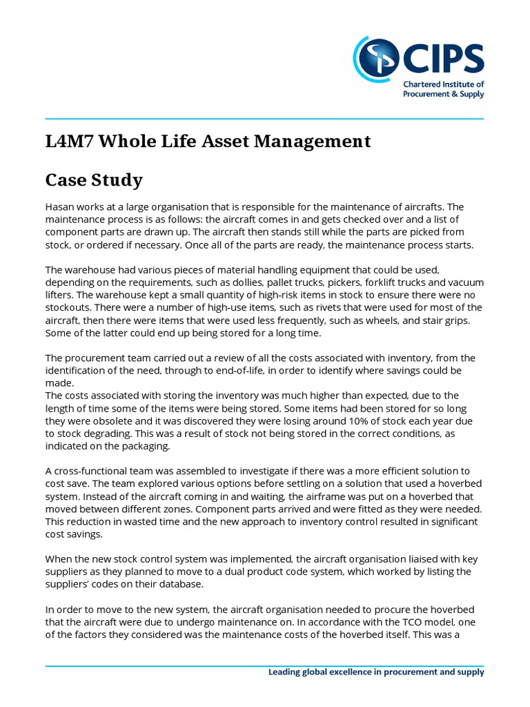 2024 L4M7 Demotesten - L4M7 Praxisprüfung, CIPS Whole Life Asset Management Fragen Und Antworten