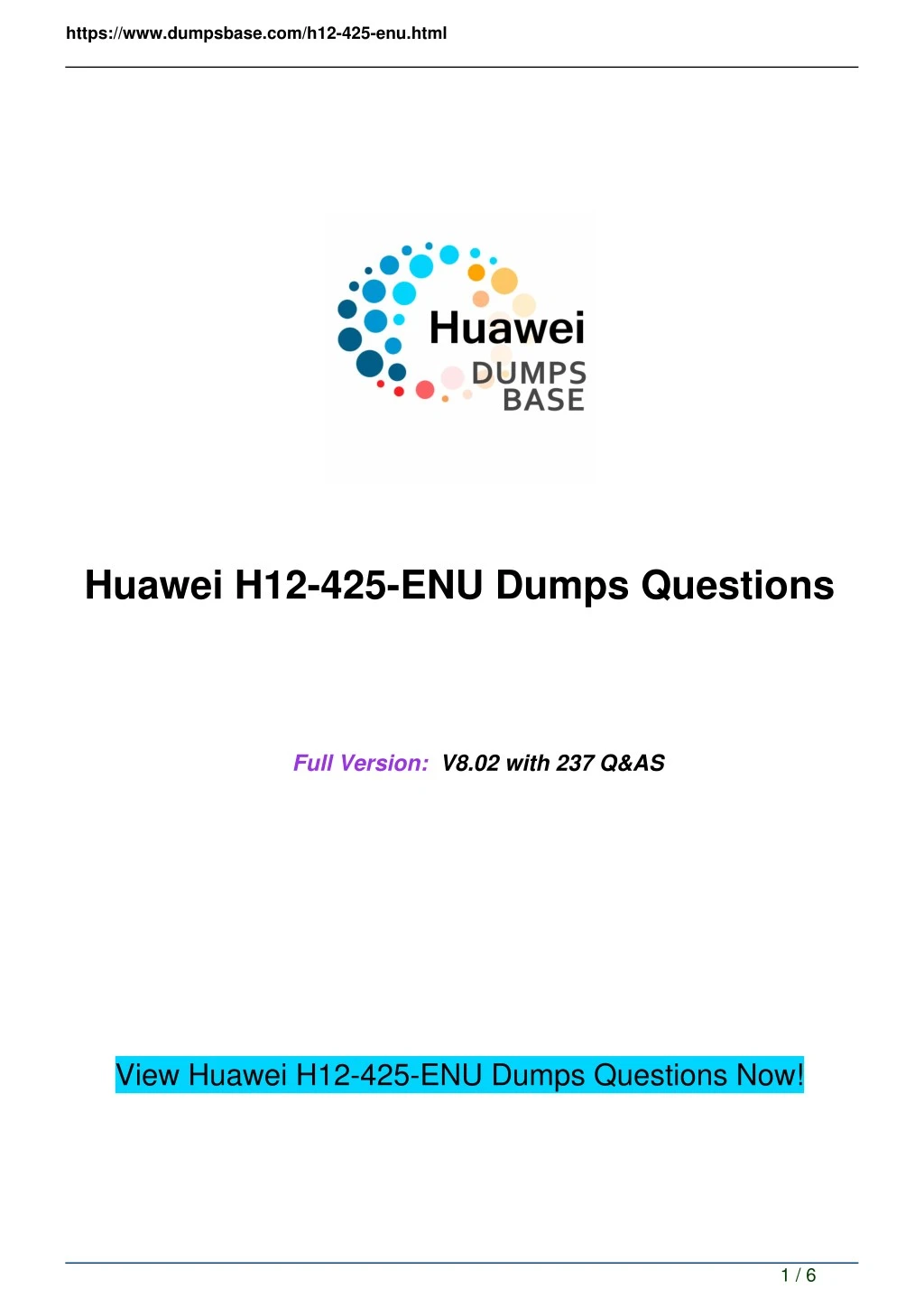 Huawei H12-425_V2.0 Schulungsunterlagen, H12-425_V2.0 Testking & H12-425_V2.0 Exam