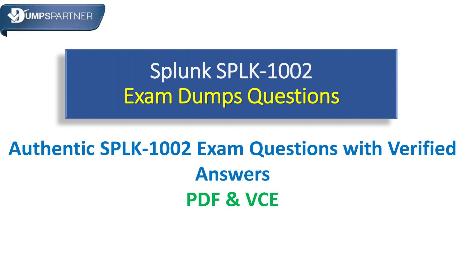 SPLK-1002 Online Test, SPLK-1002 Zertifizierung & SPLK-1002 Prüfung
