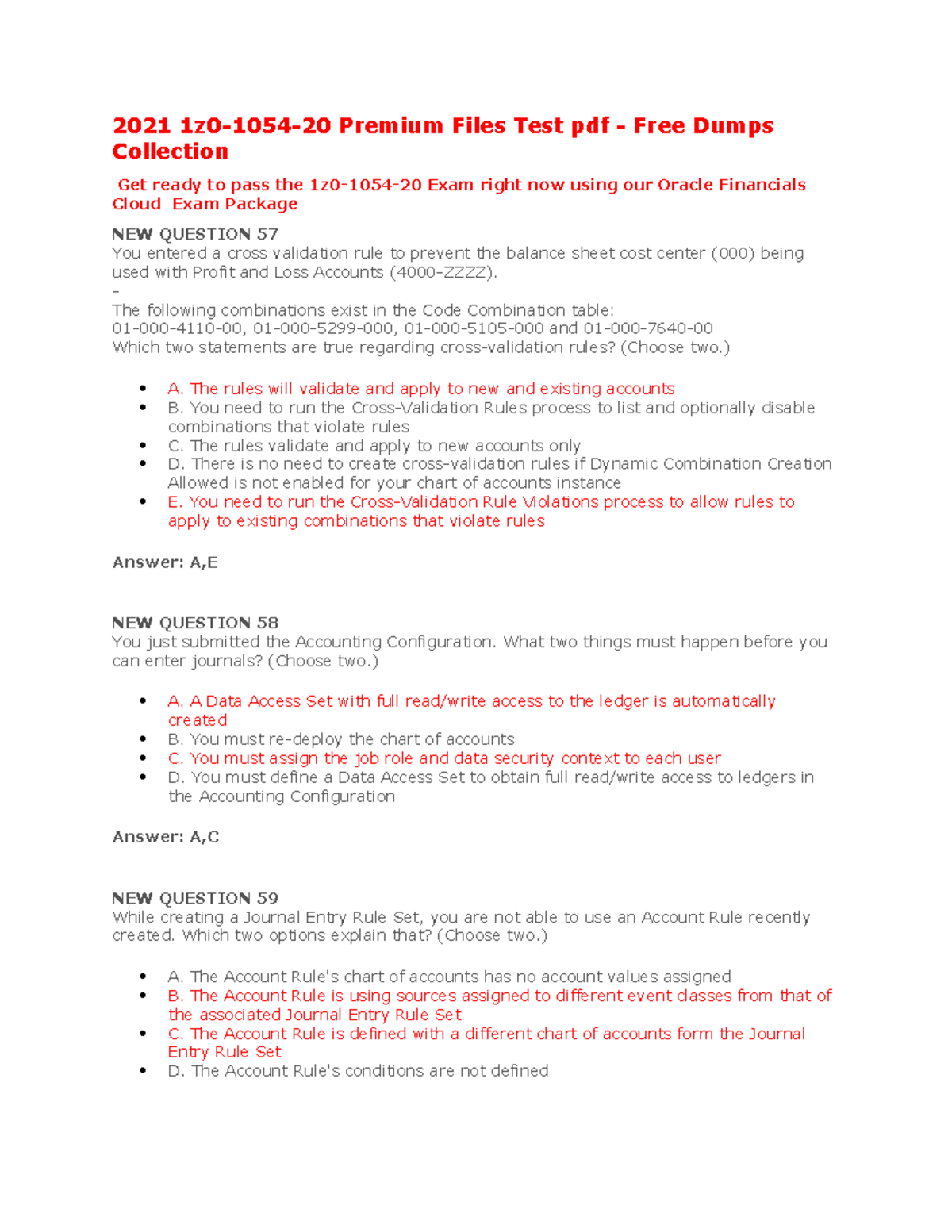 1z0-1054-22 Unterlage - 1z0-1054-22 Pruefungssimulationen, 1z0-1054-22 Testantworten