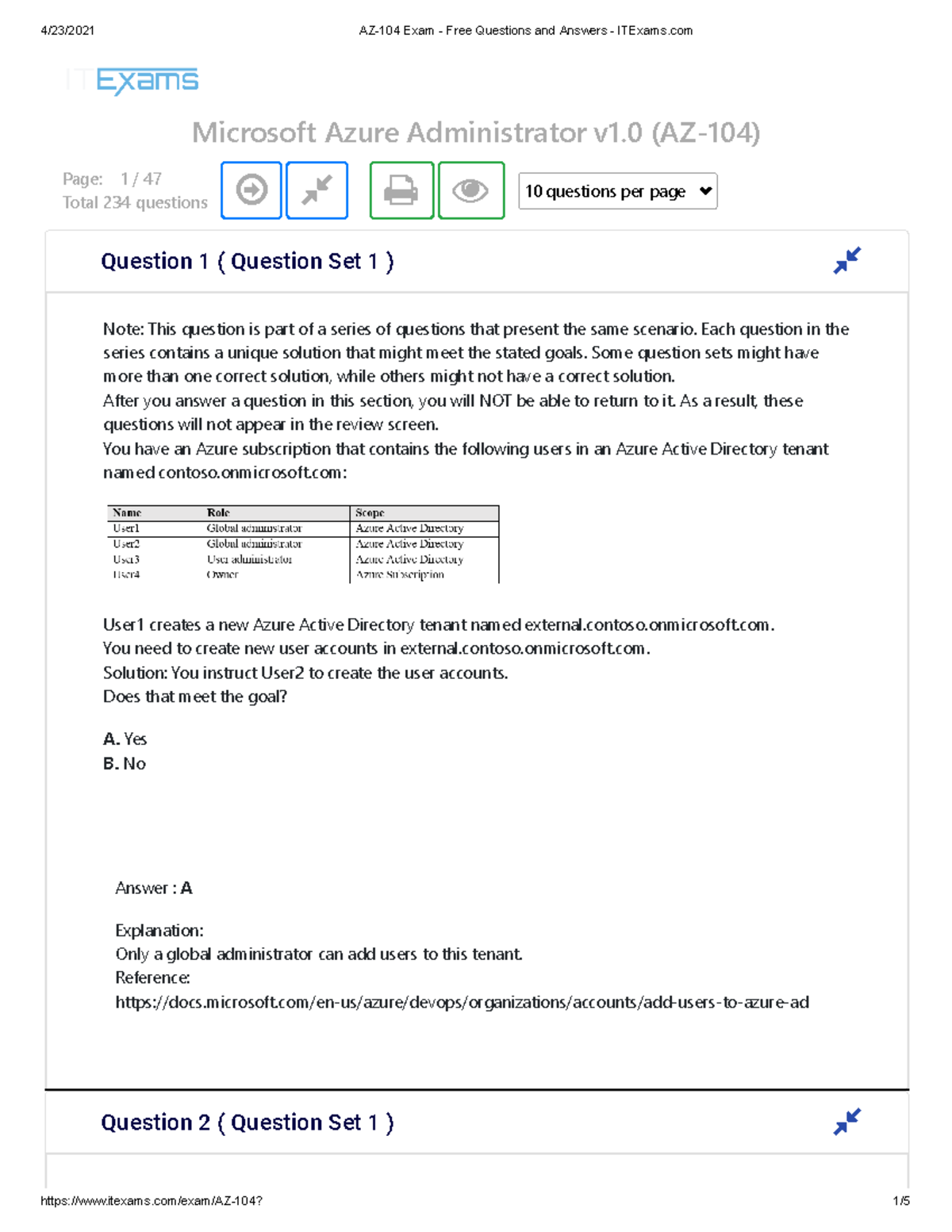 AZ-104 Kostenlos Downloden, AZ-104 Online Prüfung & AZ-104 Antworten