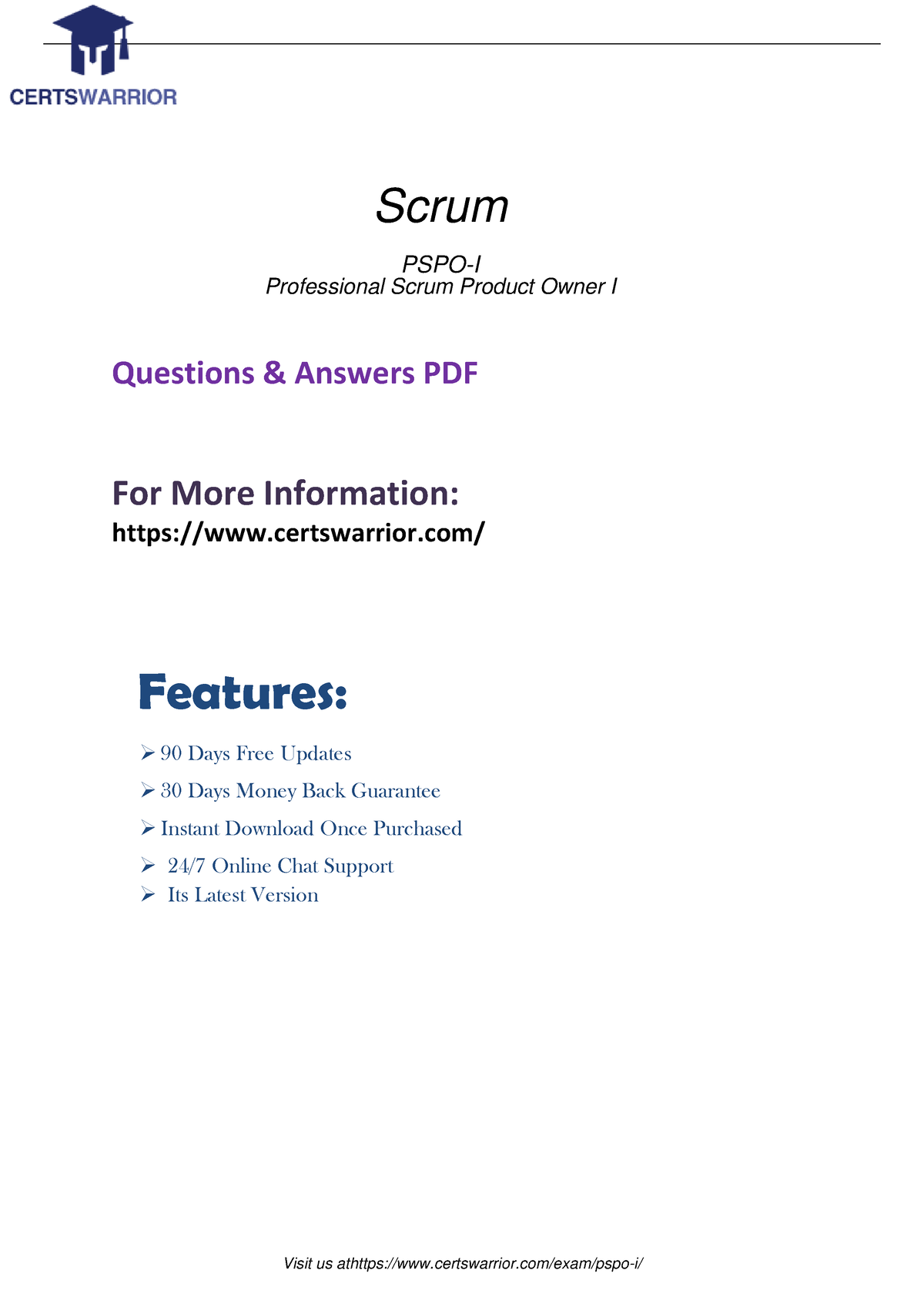 Scrum PSPO-I Online Tests - PSPO-I Prüfungsübungen, PSPO-I Deutsche Prüfungsfragen