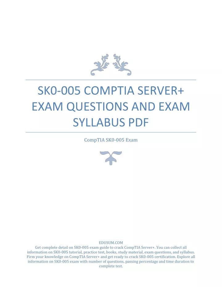 CompTIA SK0-005 PDF Demo - SK0-005 Prüfung, SK0-005 Zertifizierung