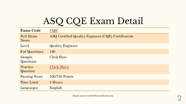 CQE Prüfungsinformationen, CQE Antworten & CQE Fragen&Antworten