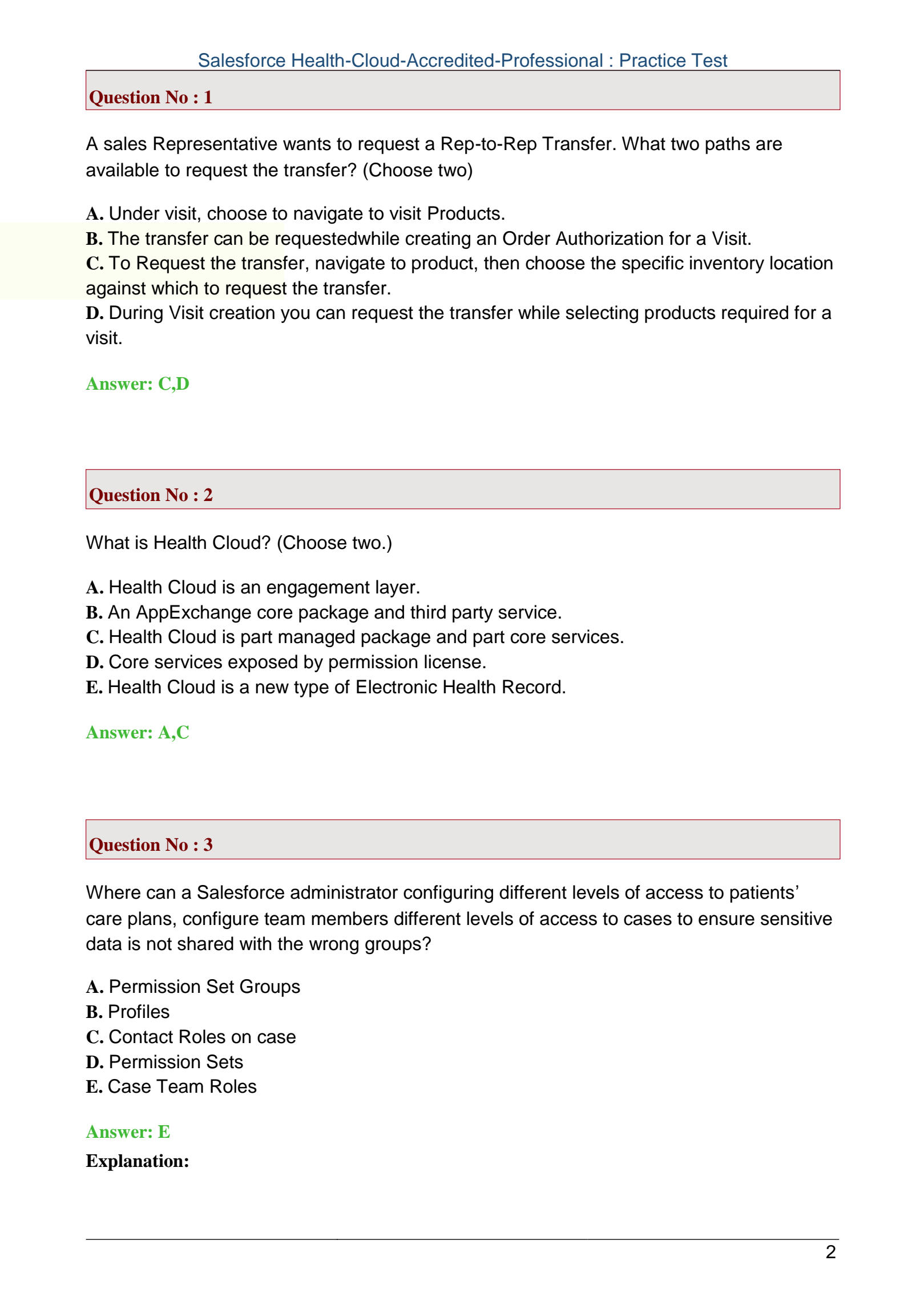 Health-Cloud-Accredited-Professional Testfagen, Salesforce Health-Cloud-Accredited-Professional Prüfungs-Guide & Health-Cloud-Accredited-Professional Unterlage