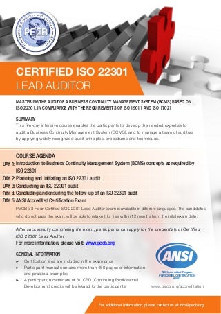 PECB ISO-22301-Lead-Auditor Zertifizierungsprüfung & ISO-22301-Lead-Auditor Zertifikatsdemo