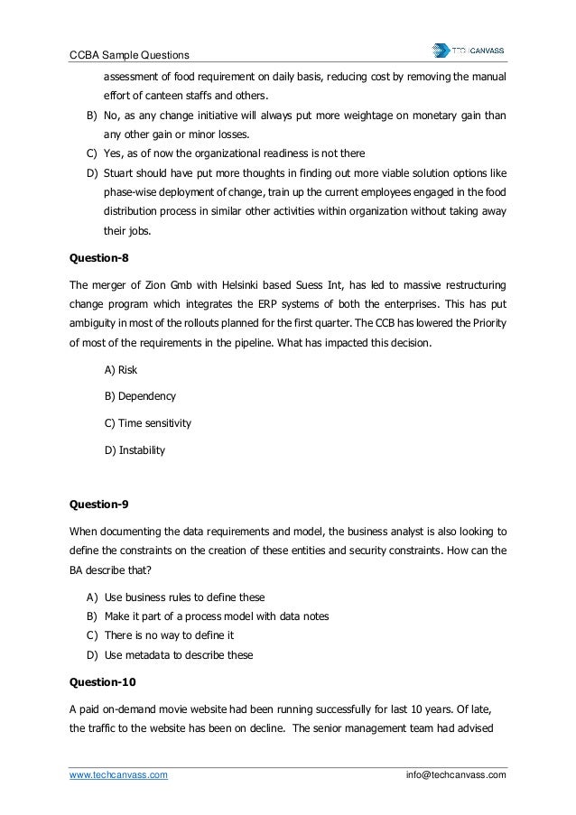 CCBA PDF Testsoftware, IIBA CCBA Testing Engine