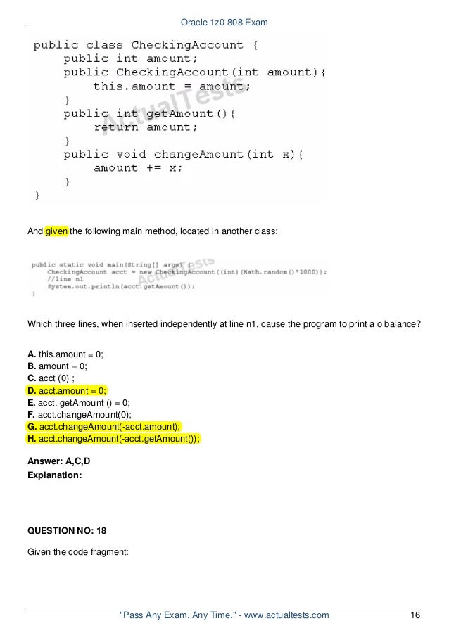 Oracle 1z0-808 Übungsmaterialien, 1z0-808 Zertifizierungsfragen