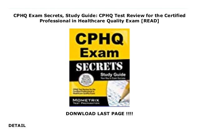 CPHQ Praxisprüfung, CPHQ Ausbildungsressourcen & CPHQ Fragenkatalog