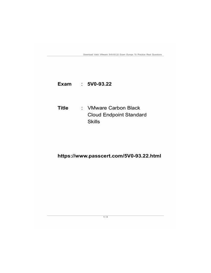5V0-93.22 Prüfungs - VMware 5V0-93.22 Examengine, 5V0-93.22 PDF Testsoftware