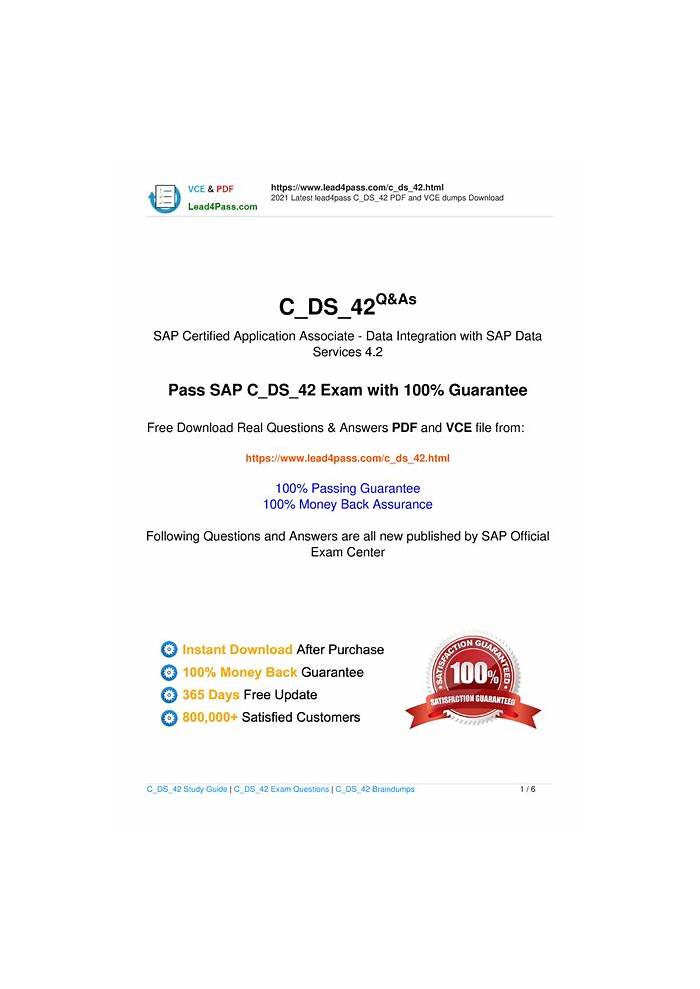 C-DS-42 Prüfungsfragen & C-DS-42 Zertifizierungsantworten - C-DS-42 Fragen Und Antworten