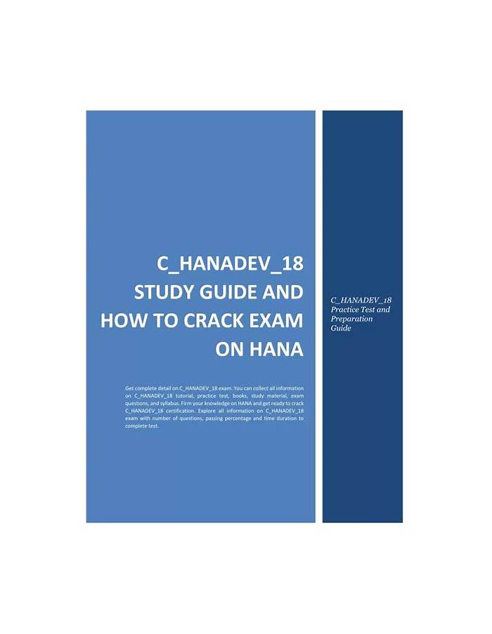 C-HANADEV-18 Zertifizierungsprüfung & SAP C-HANADEV-18 Online Prüfung