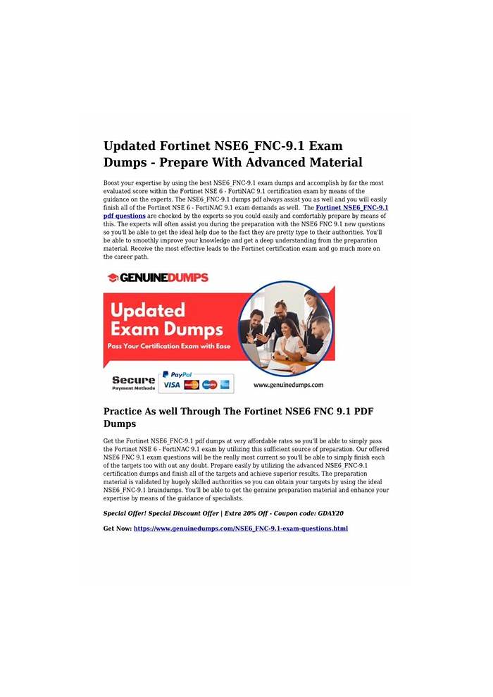 Fortinet NSE6_FNC-9.1 PDF Testsoftware & NSE6_FNC-9.1 Exam Fragen - NSE6_FNC-9.1 Zertifizierungsprüfung