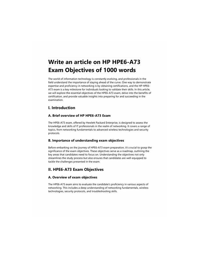 HP HPE6-A73 Ausbildungsressourcen & HPE6-A73 Quizfragen Und Antworten