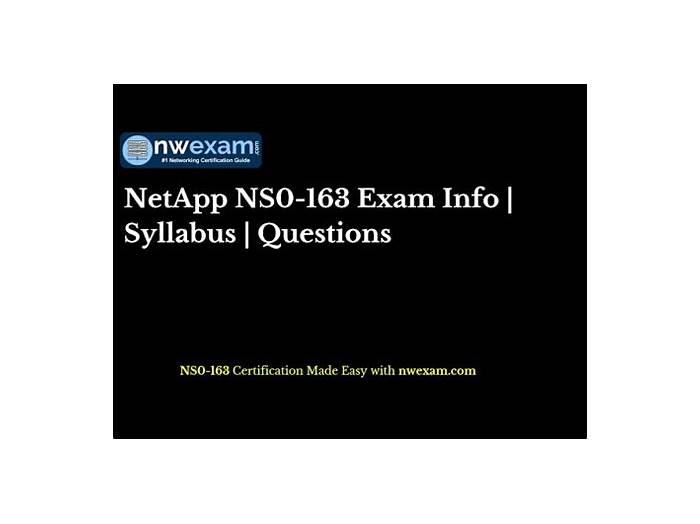NS0-163 Schulungsunterlagen, NS0-163 Übungsmaterialien & NS0-163 Prüfungsinformationen