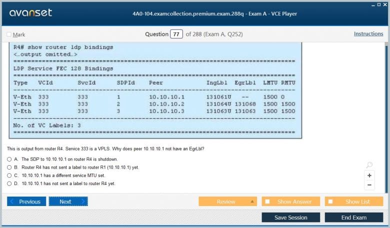 4A0-116 Prüfungsaufgaben, Nokia 4A0-116 Fragen Und Antworten