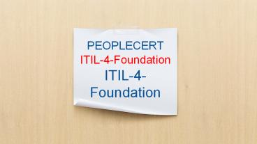 ITIL-4-Foundation Fragenpool, ITIL-4-Foundation Zertifizierungsprüfung & ITIL-4-Foundation Testking