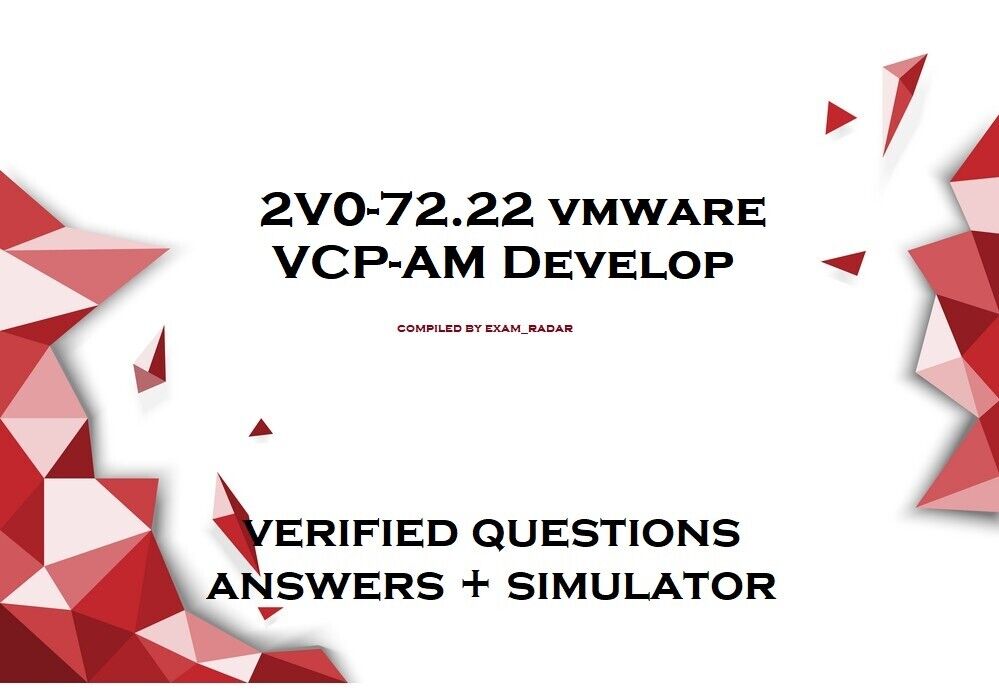 VMware 2V0-33.22 Schulungsunterlagen, 2V0-33.22 Testking & 2V0-33.22 Exam