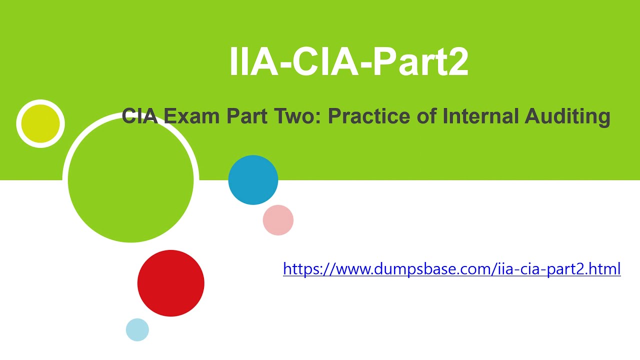 IIA IIA-CIA-Part2 Prüfungsübungen & IIA-CIA-Part2 Zertifikatsdemo