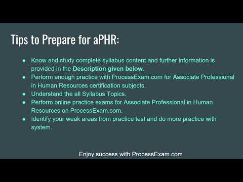 aPHR PDF Testsoftware - HRCI aPHR Trainingsunterlagen