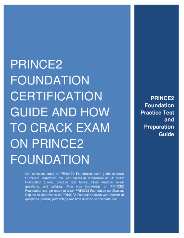 PRINCE2-Foundation Musterprüfungsfragen, PRINCE2-Foundation Praxisprüfung & PRINCE2-Foundation Testfagen