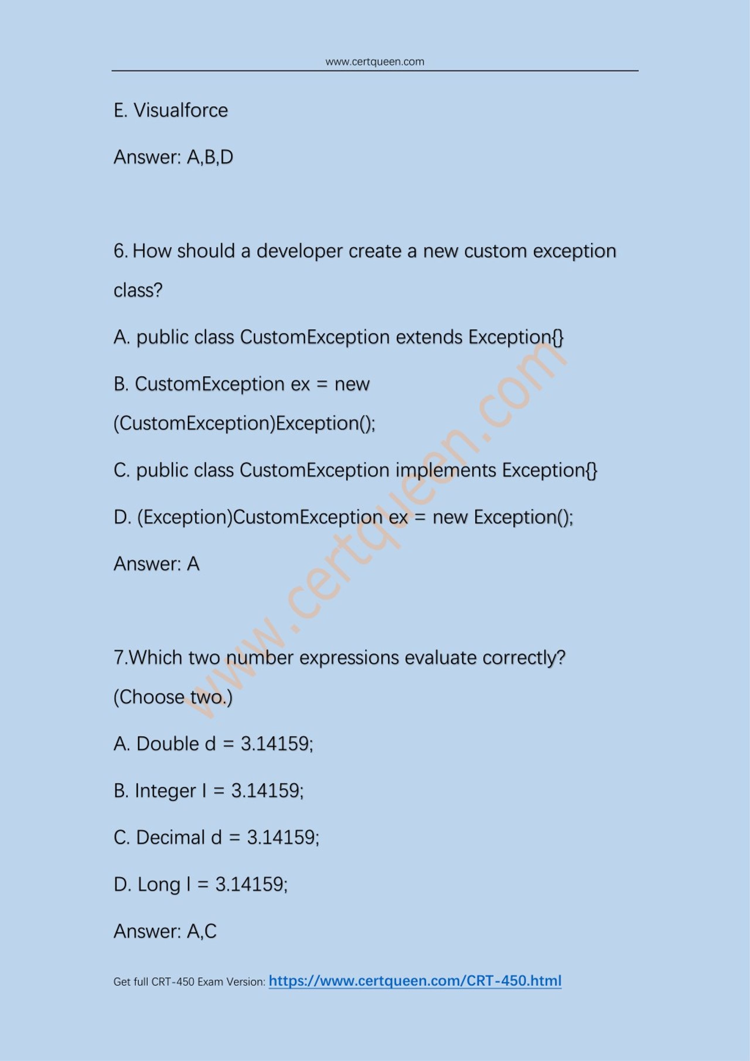 Salesforce CRT-450 Fragen&Antworten, CRT-450 Testantworten